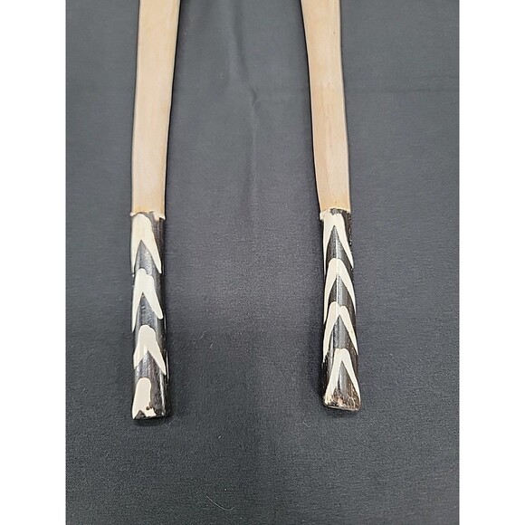 Handmade Wooden Salad Server Spoons Set - Picture 2 of 3